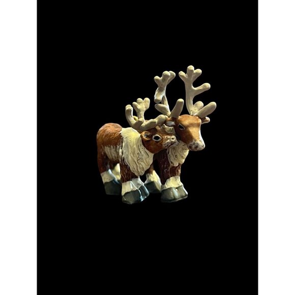 1999 Hallmark Keepsake Christmas Ornament Trusty Reindeer Noah's Ark Miniature - Picture 1 of 6